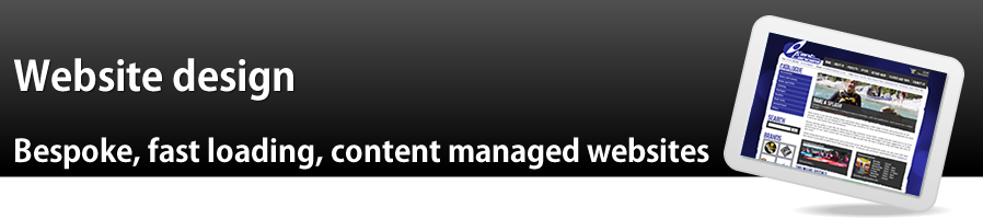 Website design - bespoke, fast loading, content managed websites